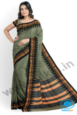 ILKAL EMBOZ SAREE WITH TEMPLE BORDER