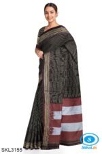 ILKAL HANDLOOM SILK BY COTTON SMALL CHECKS CHIKKI PARAS SAREES