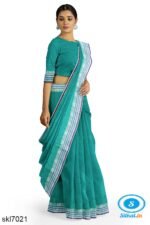 BANAHATTI COTTON SAREE WITH TRADITIONAL BORDER