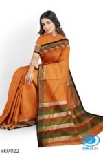 BANAHATTI COTTON SAREE WITH TRADITIONAL BORDER