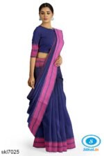 BANAHATTI COTTON SAREE WITH TRADITIONAL BORDER