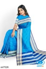 BANAHATTI COTTON SAREE WITH TRADITIONAL BORDER