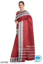 BANAHATTI COTTON SAREE WITH TRADITIONAL BORDER