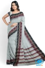 BANAHATTI COTTON SAREE WITH TRADITIONAL BORDER