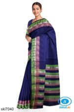 BANAHATTI COTTON SAREE WITH TRADITIONAL BORDER