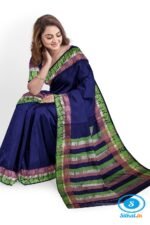 BANAHATTI COTTON SAREE WITH TRADITIONAL BORDER