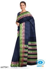 BANAHATTI COTTON SAREE WITH TRADITIONAL BORDER