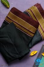 ILKAL SILK PLAIN CHIKKI BORDER SAREE