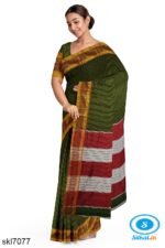 ILKAL COTTON RAGAWALI SAREE WITH CHIKKI PARAS BORDER