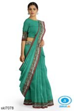 ILKAL COTTON PLAIN SAREE