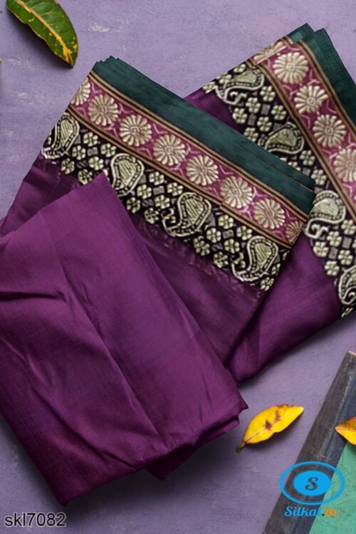 ILKAL COTTON PLAIN SAREE