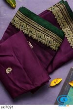 ILKAL COTTON PLAIN BUTTHA SAREE