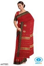 ILKAL COTTON PLAIN BUTTHA SAREE