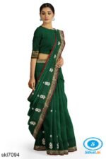 ILKAL COTTON PLAIN BUTTHA SAREE