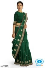 ILKAL COTTON PLAIN BUTTHA SAREE