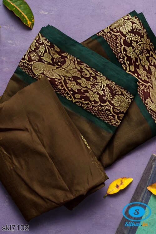 BANAHATTI COTTON SAREE WITH TRADITIONAL BORDER