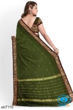 BANAHATTI COTTON SAREE WITH TRADITIONAL BORDER