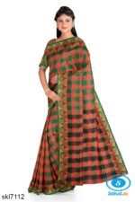 BANAHATTI COTTON SAREE WITH TEMPPAL BORDER