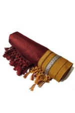 GULEDGUDDA KHANA COTTON DUPPATTA WITH TASSELS