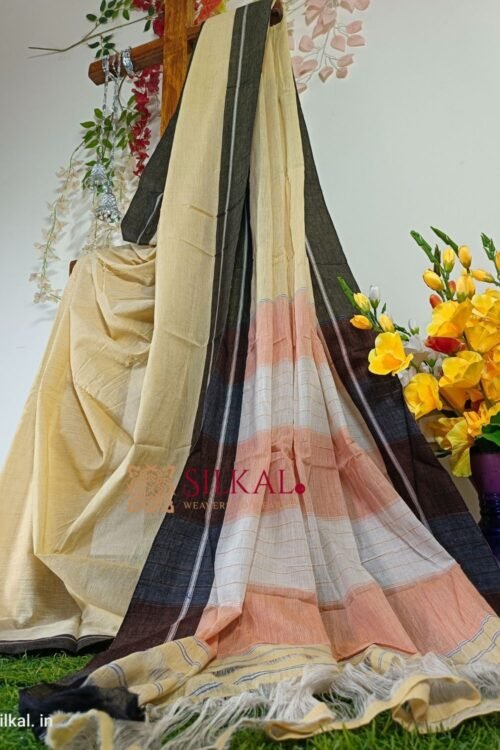 PATTEDA ANCHU PURE COTTON HANDLOOM SAREE