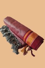 GULEDGUDDA KHANA COTTON DUPPATTA WITH TASSELS