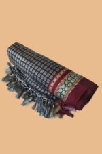 GULEDGUDDA KHANA COTTON DUPPATTA WITH TASSELS