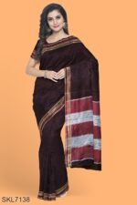 BANAHATTI COTTON SAREE WITH TRADITIONAL BORDER