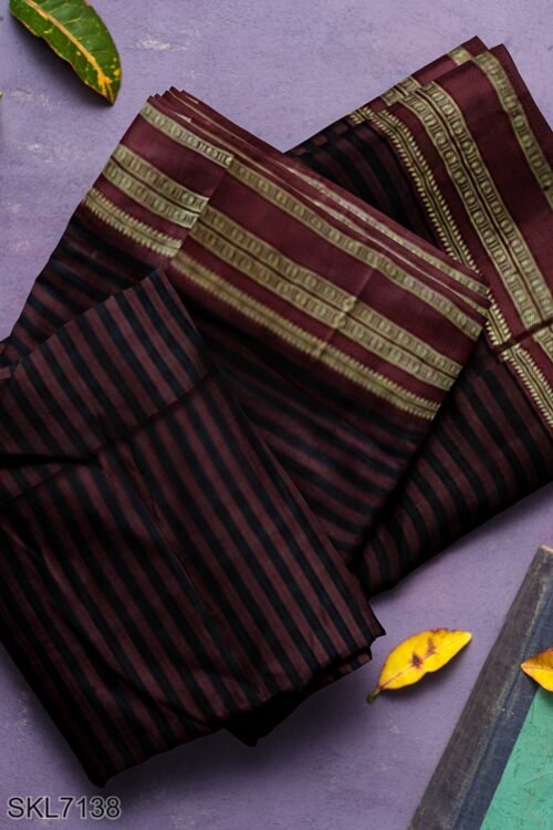 BANAHATTI COTTON SAREE WITH TRADITIONAL BORDER