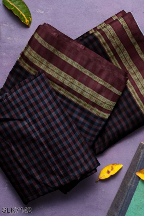 BANAHATTI COTTON SAREE WITH TRADITIONAL BORDER