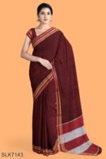 BANAHATTI COTTON SAREE WITH TRADITIONAL BORDER