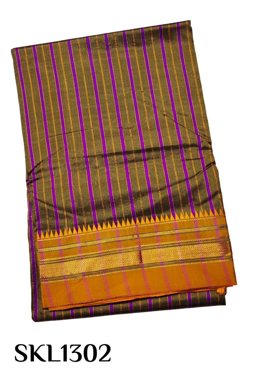 Buy GR Daga Silk & Sarees present Body viscose rayon with cotton handwoven  gayathri border ilkal saree with pure silk 26inches pallu22 at Amazon.in