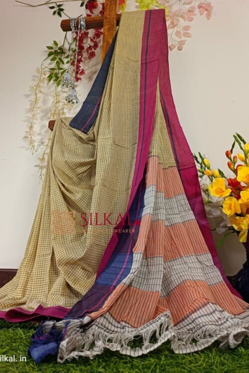 PATTEDA ANCHU PURE COTTON HANDLOOM SAREE