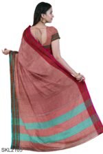 PATTEDA ANCHU PURE COTTON HANDWOVEN SAREE WITH GAADI DADI BORDER