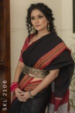 PATTEDA ANCHU PURE COTTON HANDWOVEN SAREE WITH CHICCKI PARAS BORDER