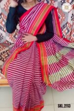 Patteda Anchu Stripe with Chickki Paras Border