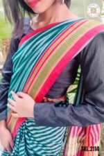 Patteda Anchu Stripe with Chickki Paras Border