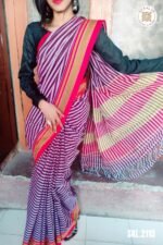 Patteda Anchu Stripe with Chickki Paras Border