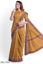 Banahatti Cotton Butta Light Color Saree