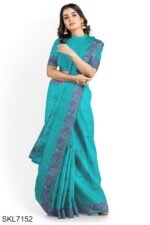 Banahatti Cotton Butta Light Color Saree