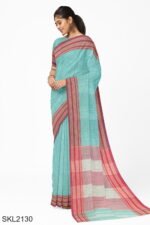 Patteda Anchu Pure Cotton With Gaadi Dhadi Border Saree