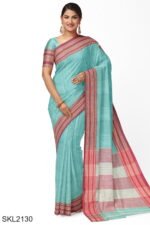 Patteda Anchu Pure Cotton With Gaadi Dhadi Border Saree