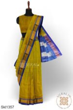 Ilkal Embossed With Mercerized Cotton Saree