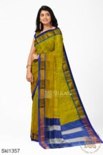 Ilkal Embossed With Mercerized Cotton Saree