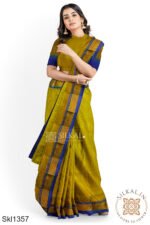 Ilkal Embossed With Mercerized Cotton Saree