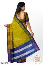 Ilkal Embossed With Mercerized Cotton Saree