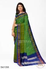 Ilkal Embossed With Mercerized Cotton Saree