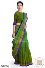 Ilkal Embossed With Mercerized Cotton Saree