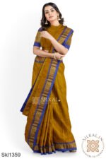 Ilkal Embossed With Mercerized Cotton Saree