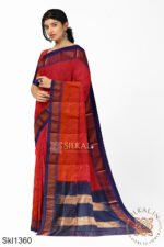 Ilkal Embossed With Mercerized Cotton Saree