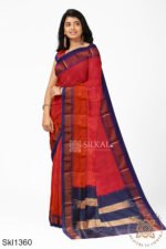 Ilkal Embossed With Mercerized Cotton Saree